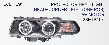 Angel Eye farovi BMW E38 Hrom,CRNI 98-02 + MOTOR
